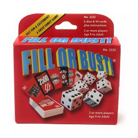 Bowman Games Fill Or Bust Dice Card Game Bowman Games 2222 Family Party Fast Press Your Luck