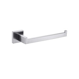 TASTOS Premium Stainless Steel Hand Towel Holder, Square Hand Towel Ring Heavy Duty Wall Mounted Modern Hand Towel Bar for Bathroom Kitchen, Brushed Nickel