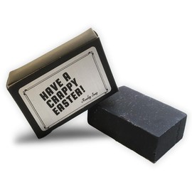 Gears Out Have a Crappy Easter Soap – Vintage Greeting Design – Novelty Charcoal Soap for Men – Real Charcoal soap, Handcrafted in The USA