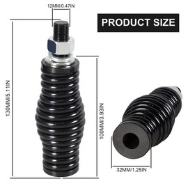 YIUIY 2PCS M12 Heavy-Duty Antenna Spring Mount LED Whip Light Spring 1/2" Spring Mount CB Antenna Spring Mount Compatible with Trucks Car RZR UTV Can Am ATV Truck Off Road