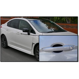 Flat Black Auto Accessory Car Door Handle Scratch Guards Protector Made in USA Fits Subaru Legacy (4pk)