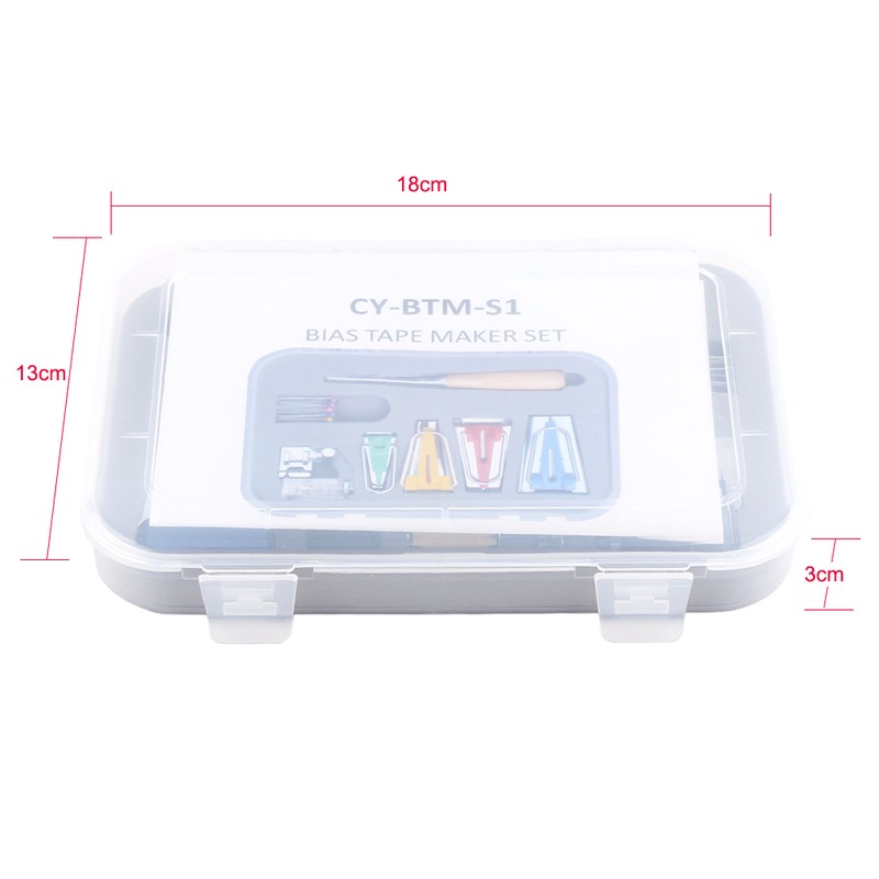 Fabric Binding Sew Multifunction Sewing Bias Tape Maker Set DIY