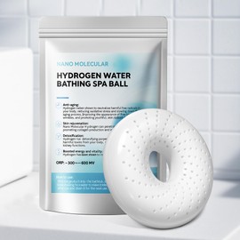 Hydrogen Bath Ball Tablets Bombs for Muscle & Stress Relief – H2 Molecular Hydrogen Bombs for Spa & Hydrogen-Rich Water Soaking, Reusable Design for Full Body, Foot, or Hand Bath