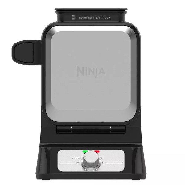 Ninja BW1001 NeverStick PRO Belgian Waffle Maker, Vertical Design, 5