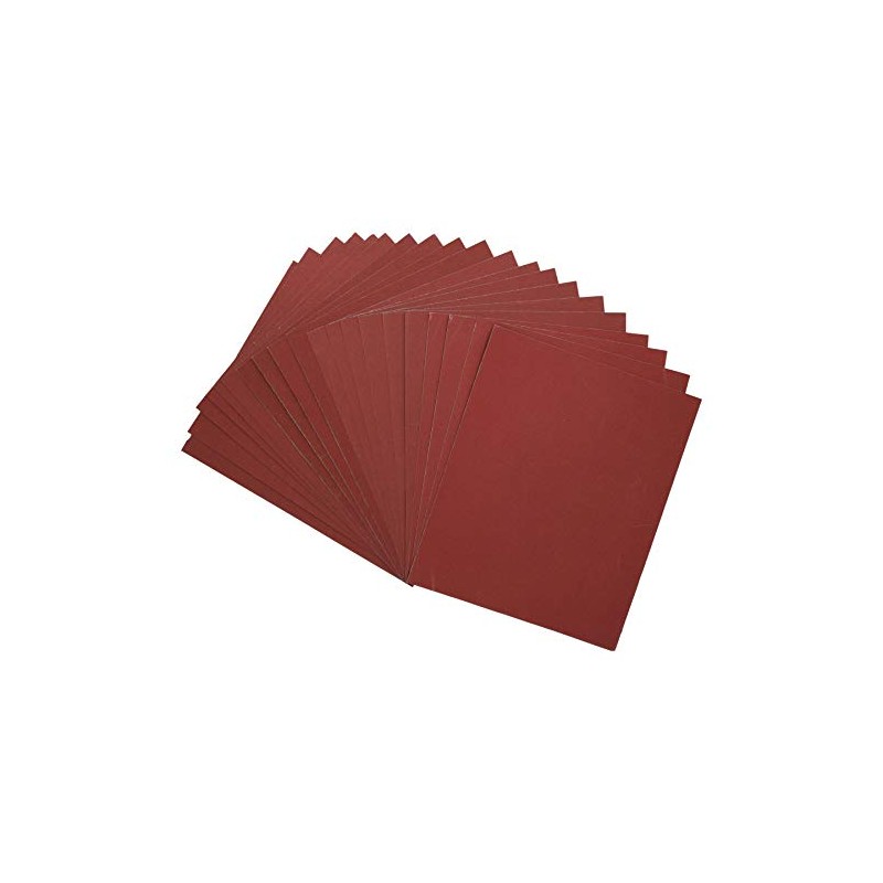 20pc Assorted Wet And Dry Sandpaper Sheets For Metal Plastic