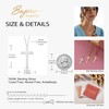 Cross Necklace for Women - 925 Sterling Silver and 14K