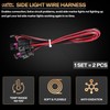 FetonAuto 2PCS Side Marker Light Plug Connector Pigtail Wire Harness