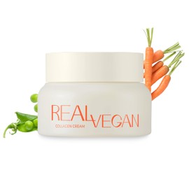 KLAVUU Real Vegan Collagen Cream - Enhances Skin Elasticity, Providing Deep Hydration to Dry Skin for a Radiant, Youthful Glow - 1.69 Fl oz