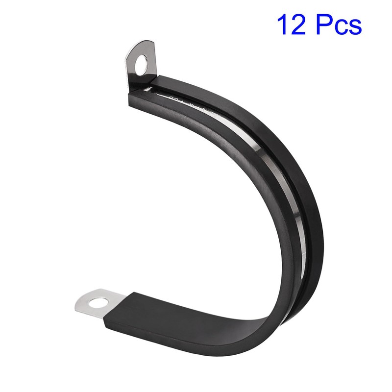 Edinstry 12pcs Rigid Pipe Straps 48mm Diameter Tension Tube Clip