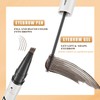 Eyebrow Pencil with Eyebrow Gel, 2-in-1 Microblading Eyebrow Pen and