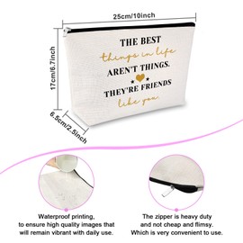 Sfodiary Sfodiary Friendship Gifts for Women Makeup Bag Best Friend Gift Encouragement Gift for Teen Cosmetic Bag Sister Gift From Sister Graduation Gifts for Her Travel Cosmetic Pouch Birthday Gifts