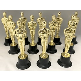 Rhode Island Novelty Rhode Island Novelty 6 inch Plastic Gold Movie Award Statue, One Per Order