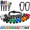 Threlaco 18 Pcs Bit Holder Keychain, 1/4 3/8 1/2 Socket