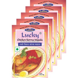 Lucky Masale Chicken Korma Masala, 2.1 oz. (Pack of 5)