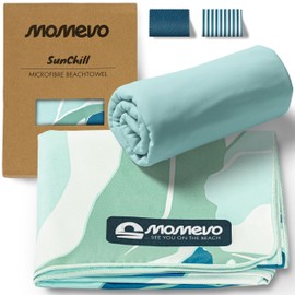 Momevo SunChill Microfibre Towel, Compact Sports Towel, Travel Towel, Beach Towel, Quick-Drying and Lightweight for Beach, Sports, Fitness, Sauna (TropicalBreeze)