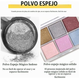 Polvo de uñas cromado, 5, 6 colores