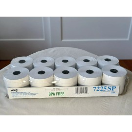 National Checking Company NCCO 7225 SP~POS Thermal Printer Rolls ~1Ply 10 Rolls per Tray~2.25”Wx20