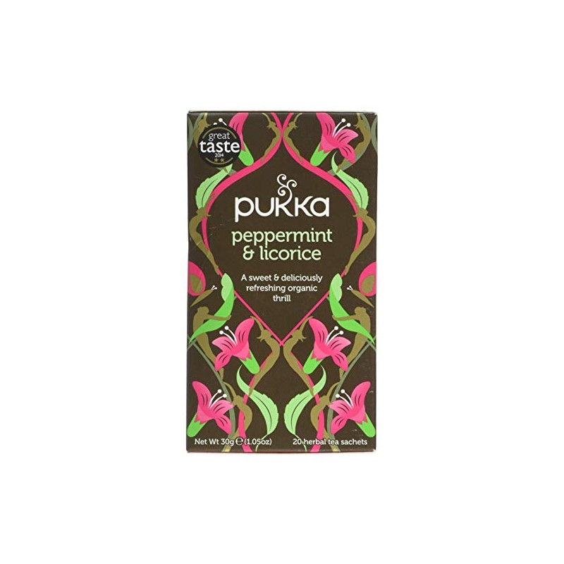 Pukka Tea Peppermint and Licorice Tea 20 Bags, 30g