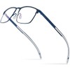 FONEX Titanium Glasses Frame,Men Square Myopia Optical Eyeglass Frame 8521