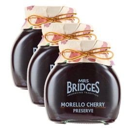 Mrs Bridges Morello Cherry Preserve, Made in Scotland, 12oz Jar (Pack of 3)