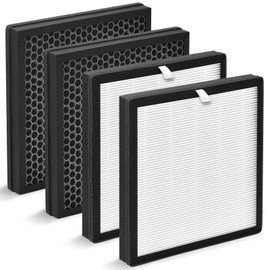 HSIAMEN G3 A3 Filter Replacement Compatible with AMEIFU G3 Sferf-30 (FXAP2W), VEWIOR A3 A3N Air Purifier, Tailulu HQZZ-260 H13 True HEPA Machine, 3-IN-1, 4-Pack