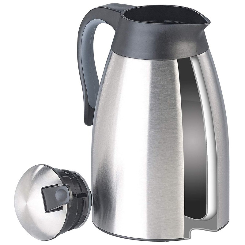 Rosenstein & Söhne Warming Jug: Double-Walled Stainless Steel Vacuum Flask