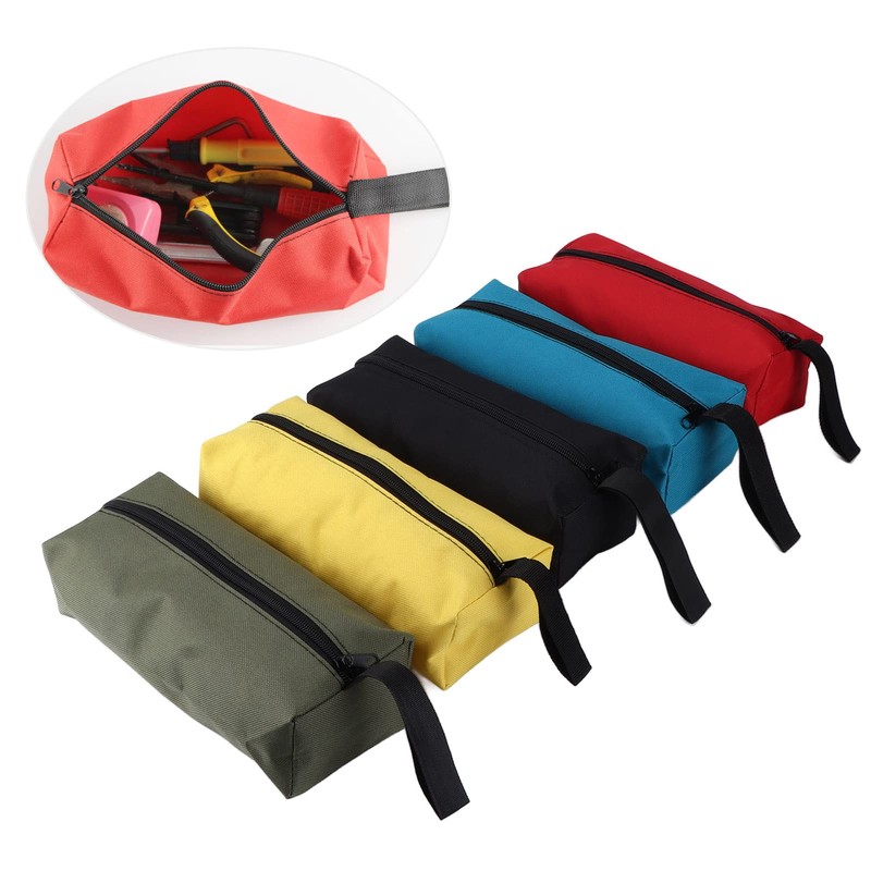 Pack of 5 Small Portable Tool Bag 600D Polyester 24