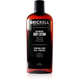 Brickell Mens Products Deep Moisture Body Lotion, 8 Ounce