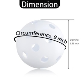 INTOWIND 12 Pack Plastic Practice Baseball Softballs for Hitting, Pitching, Batting, Lightweight Baseballs Limited Flight 9inch Baseballs