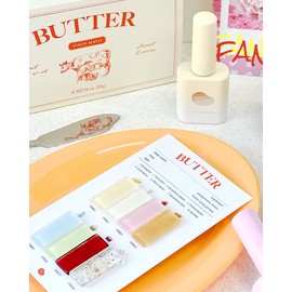 classic nail Yogo Mayo Butter Syrup Gel Glitter Gel 8 Type Set + 2 Top Gels / 요고마요 버터 시럽젤 글리터젤 8종 세트+탑젤2개