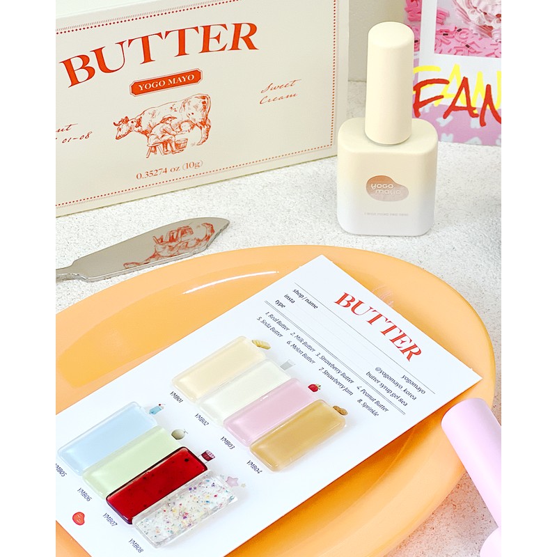 classic nail Yogo Mayo Butter Syrup Gel Glitter Gel 8