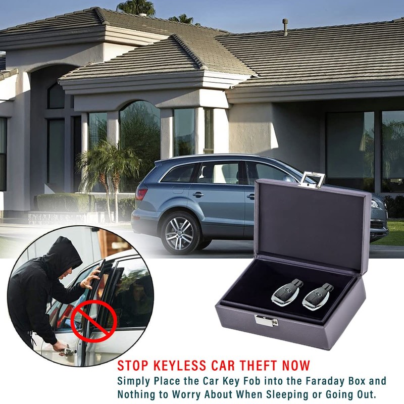 Car Key Signal Blocker & 2 Dual Layer Pouches Value