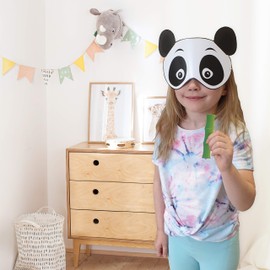 Panda Party Game – Pin The Bamboo On The Panda – 20 Player – Blindfold, Winner Certificate and XL Poster Included for Panda Theme Birthday Party Decorations, Supplies or Girl Gift