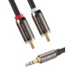 FosPower (1.8m) 3.5mm Stereo Mini Plug to 2RCA (Red /