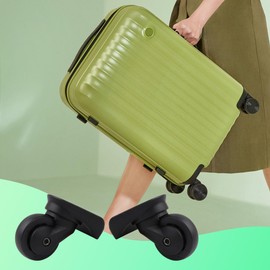 RDEXP Luggage Wheels Black Universal Replacement Part for Trolley