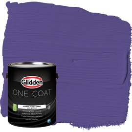 Glidden Interior Paint + Primer: Purple/Eggplant, One Coat, Eggshell, 1-Gallon