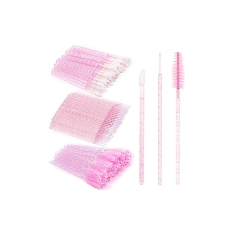 Kit De Extensión De Pestañas De 200 Piezas, Incluye Cepillos