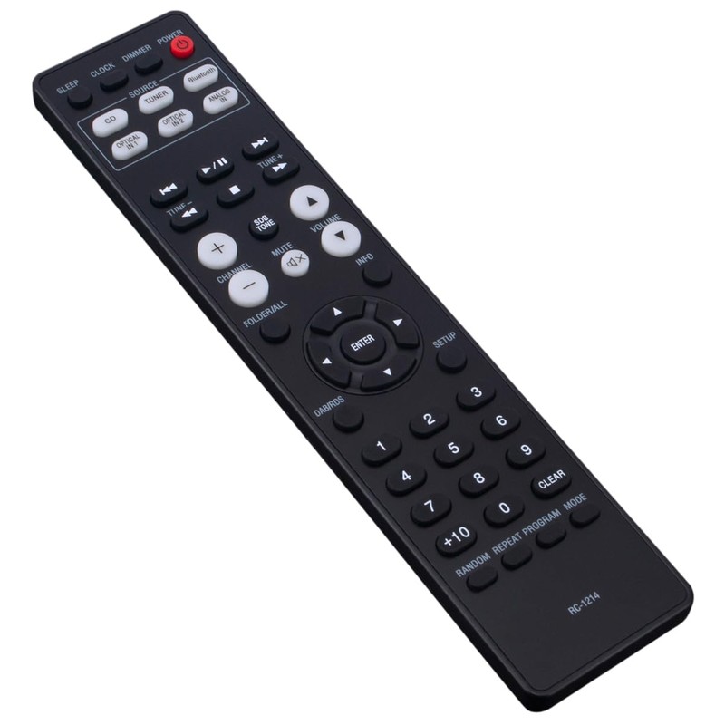 Replacement Remote Control RC-1214 Applicable for Denon RCD-M41DAB RCD-M41 RCD-M41DBL