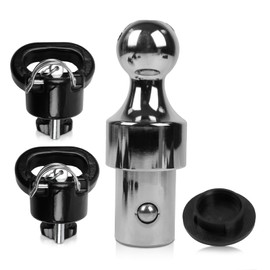 CYCWER 60638 Puck System Gooseneck Hitch Kit 2-5/16" Gooseneck Ball & Safety Chain Anchors Kit Gooseneck Hitch Kit Fits for 2013-2023 Ram 2500 3500, Replace OE 60638