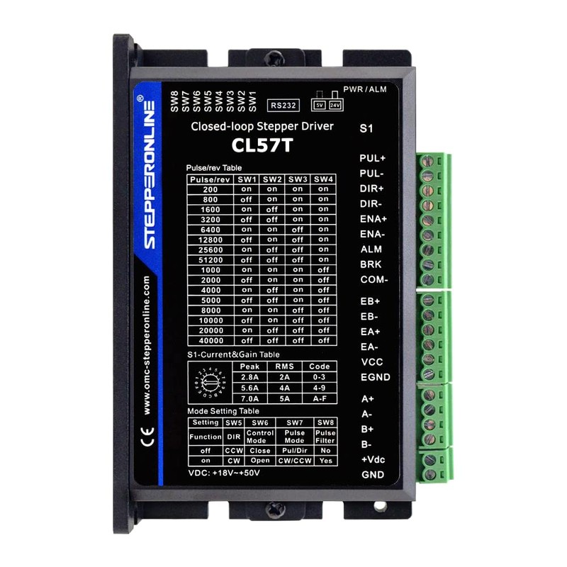 STEPPERONLINE Closed Loop Stepper Motor 1 Axis CNC KIT 2.0