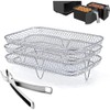 Dual Air Fryer Rack Compatible with Ninja Fryer Stand Multi