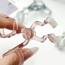 Easy lens insertion and removal tool Beginner eye opener Auxiliary clamp Soft hard circle contact lens travel portable Easy lens insertion tool and removal tool (pink) 5ea