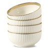LETAOTAO Luxury Gold Rim Porcelain Dinnerware Set Nordic Style High