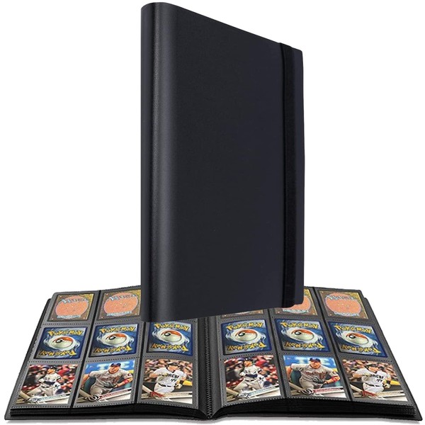 Yiyalu Pocket Trading Card Album, 9 Pockets, Holds 360 Sheets, Side Loading PP Pockets