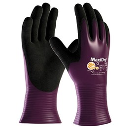 ATG 56-426 MaxiDry® Oil Waterproof Glove - Purple/Black, Size 6