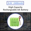 9.6V 2400mAh Ni-MH Battery Pack Rechargeable AA X Mode with