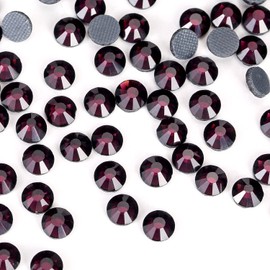 SS30 Amethyst Hotfix Rhinestones Crystal Glass Gems Bulk for Fabric Clothes Shoes Tumblers Decoration Flat Back Round(6.5MM 576Pcs