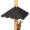 Firmlly Metal Squirrel Baffle for 4x4 Post, Outside Wooden Pole