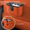 AOWIS Car Trash Can Storage Pockets - 100% Leak-Proof Organizer,Car