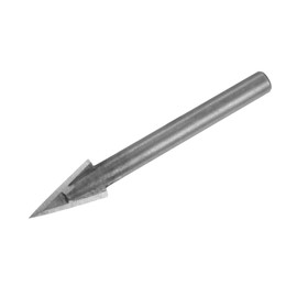 sourcing map 30 Degree V-Groove Router Bit 10mm Dia with 6mm Shank, Alloy Carbide Tipped V Grooving Bit for Marble Jade Woodworking